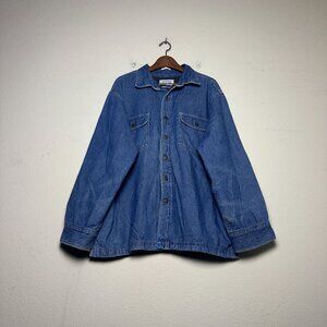Alaska 1959 90s Denim  Jacket Men XL Blue Outerwear Button Up Western Retro